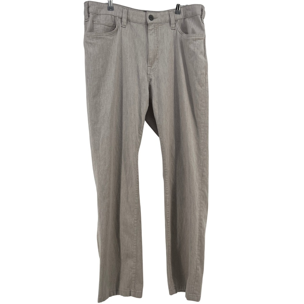 34 Heritage Charisma Comfort Rise Classic Straight Leg Pants Taupe 38x34 Mens